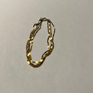 14KT 4 Strand Fine Bracelet